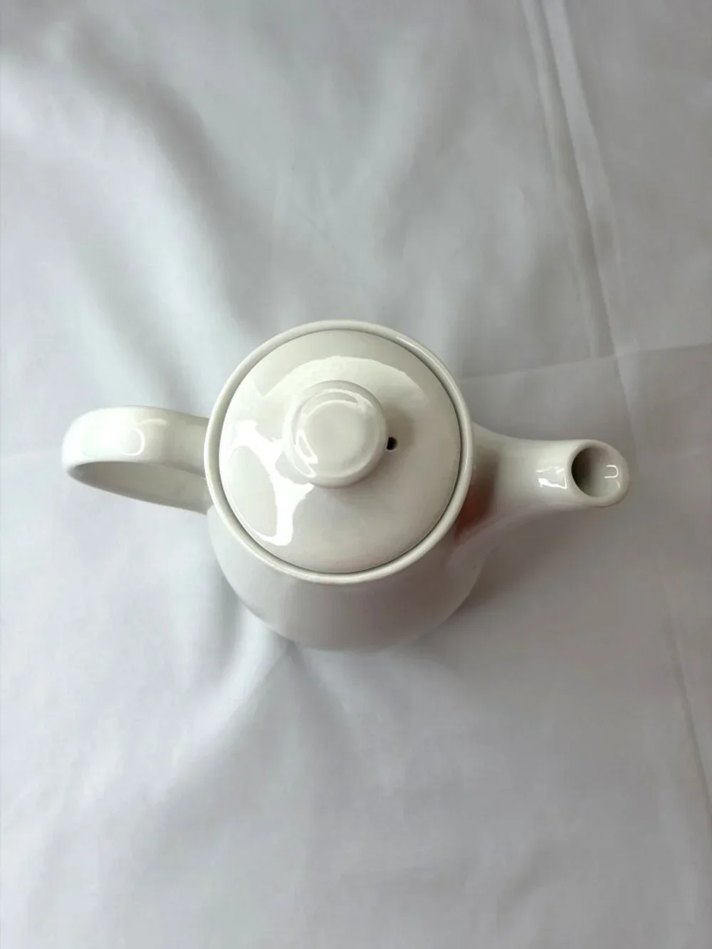 Vintage Steelite International Creamer Pitcher White Burgundy Red Gold Band 6